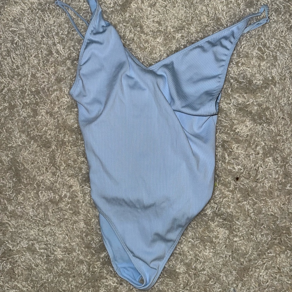 Forever 21 Light Blue One Piece Swimsuit